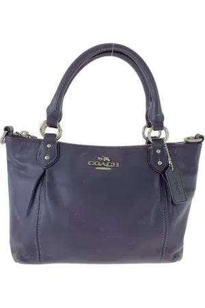 Coach Pre-owned, Kobieta, Fioletowy, ONE SIZE, Pre-owned skórzane torby na ramię