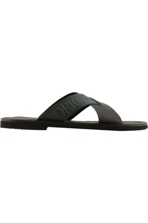 Emporio Armani Buty, Mężczyzna, Czarny, 44 EU, Stylowe Sandały dla Mężczyzn i Kobiet