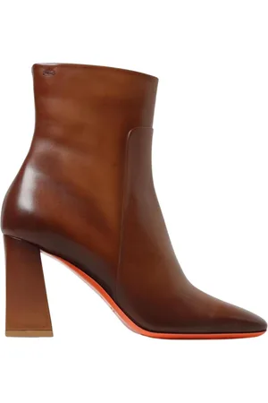 santoni Buty, Kobieta, brązowy, 39 EU, Botki z blokowym obcasem