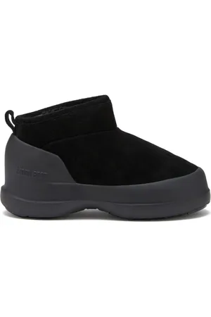 Moon Boot Buty, Kobieta, Czarny, 36 EU, Zamsz, Czarne zamszowe botki na kostkę