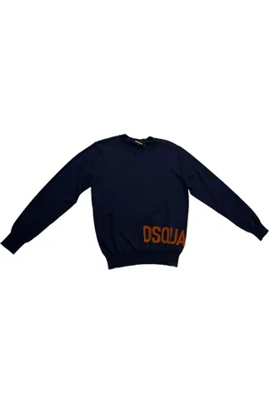 Dsquared2 Swetry, Mężczyzna, Niebieski, 2XL, Stylowy Sweter Pullover dla Mężczyzn
