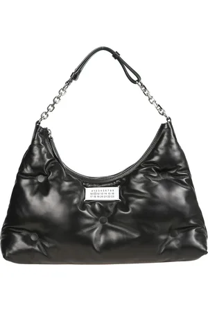 Maison Margiela Torebki, Mężczyzna, Czarny, ONE SIZE, Nylon, Glam Slam Hobo Torba na ramię