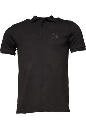 Dolce & Gabbana Koszulki, Mężczyzna, Szary, L, Ciemnoszara Polo z Kołnierzykiem