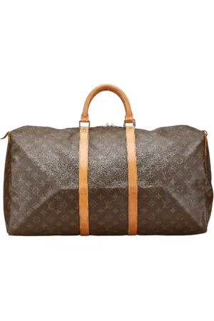 LOUIS VUITTON Pre-owned, unisex, brązowy, ONE SIZE, Skóra, Pre-owned Canvas travel-bags