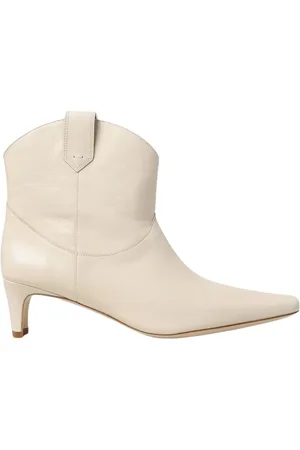 Staud Buty, Kobieta, Beżowy, 37 EU, Eleganckie Kremowe Botki