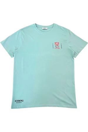 Iceberg Koszulki, Mężczyzna, Niebieski, M, Niebieski T-shirt z logo