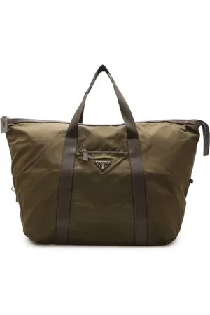 Prada Pre-owned, Kobieta, Zielony, ONE SIZE, Skóra, Pre-owned Leather travel-bags