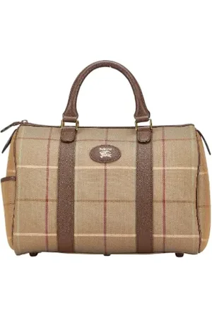 Burberry Pre-owned, Kobieta, Zielony, ONE SIZE, Skóra, Pre-owned Canvas handbags