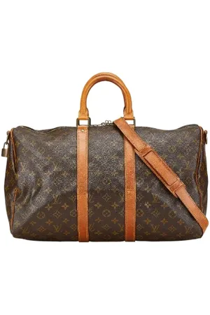 LOUIS VUITTON Pre-owned, unisex, brązowy, ONE SIZE, Skóra, Pre-owned Canvas travel-bags