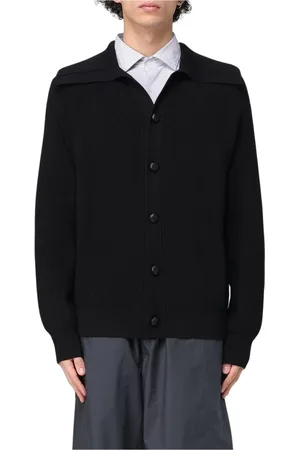 Bottega Veneta Swetry, Mężczyzna, Czarny, XS, Minimalistyczny Sweter Projektanta