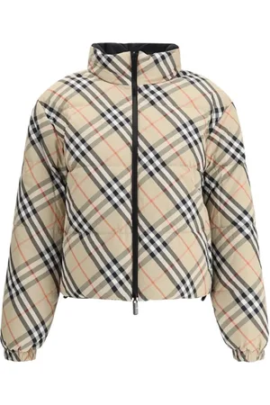 Burberry Kurtki, Kobieta, Wielobarwność, S, Kurtka Puchowa, Model Z Wysokim Kołnierzem