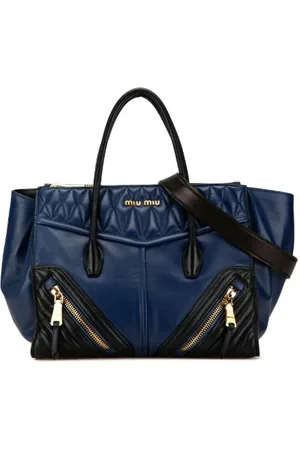 Miu Miu Pre-owned, Kobieta, Niebieski, ONE SIZE, Pre-owned Skórzane torebki