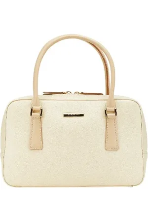Burberry Pre-owned, Kobieta, Beżowy, ONE SIZE, Skóra, Pre-owned Skórzane torebki