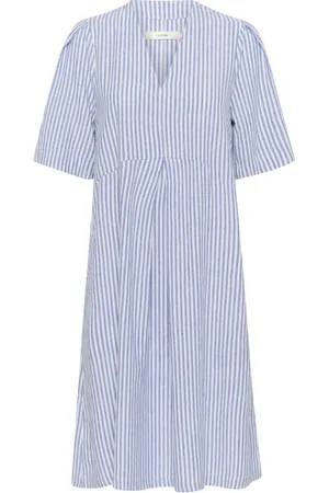 INWEAR Sukienki, Kobieta, Niebieski, S, Niebiesko-Biała Krótka Sukienka