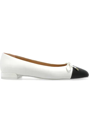 Stuart Weitzman Buty, Kobieta, Beżowy, 39 EU, Skóra, Eleganckie baleriny z kokardką