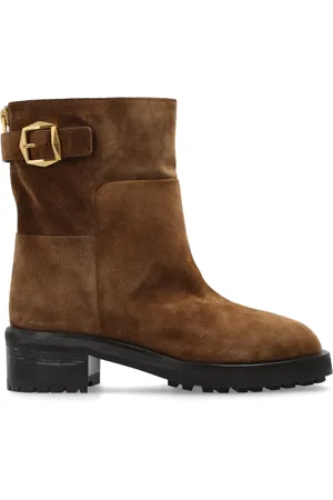 Jimmy Choo Buty, Kobieta, brązowy, 37 EU, Zamsz, Zamszowe botki Brooklyn