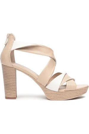 Nero Giardini Buty, Kobieta, Beżowy, 40 EU, Eleganckie Beżowe Sandały Włoski Design