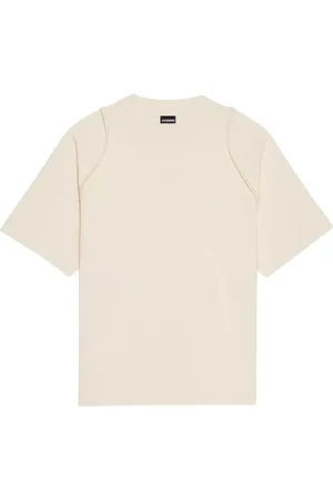 Jacquemus Koszulki, Mężczyzna, Beżowy, S, Beżowy T-shirt Camargue
