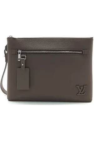 LOUIS VUITTON Pre-owned, Mężczyzna, brązowy, ONE SIZE, Pre-owned Fabric clutches