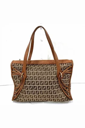 Fendi Pre-owned, Kobieta, brązowy, ONE SIZE, Skóra, Pre-owned Canvas handbags