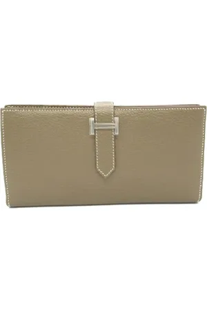 Hermès Pre-owned, Kobieta, Szary, ONE SIZE, Skóra, Pre-owned skórzane portfele