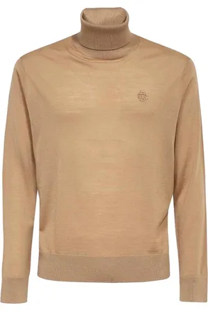 Dsquared2 Swetry, Mężczyzna, brązowy, S, Stylowy Sweter Pullover dla Mężczyzn
