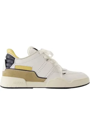 Isabel Marant Buty, Kobieta, Biały, 39 EU, Skóra, Leather sneakers