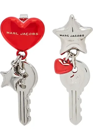 Marc Jacobs Akcesoria, Kobieta, Szary, ONE SIZE, Motyl Klucz Naszyjnik Kolczyki Zestaw