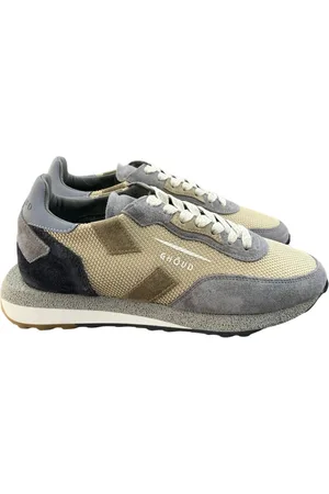 Ghoud Buty, Mężczyzna, Szary, 41 EU, Skóra, Tricolorowe Sneakersy Low