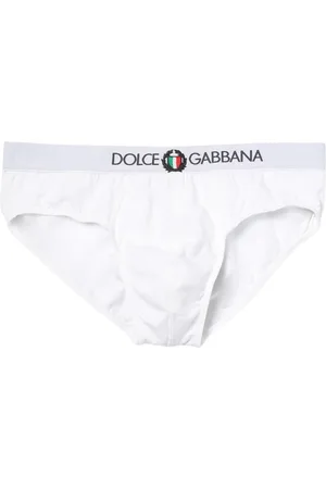Dolce & Gabbana Bielizna, Mężczyzna, Biały, L, Włoski Design Granatowe Slipy