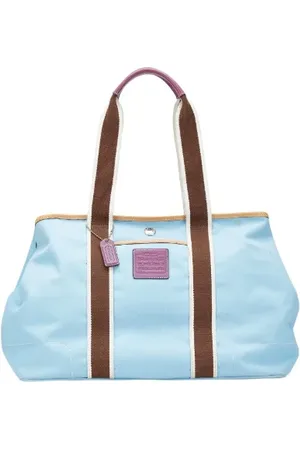 Coach Pre-owned, Kobieta, Niebieski, ONE SIZE, Skóra, Pre-owned skórzane torby na ramię