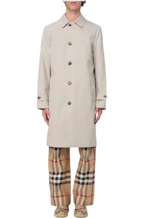Burberry Płaszcze, Mężczyzna, Beżowy, L, Klasyczny wodoodporny trencz