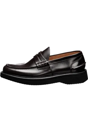 Green george Buty, Mężczyzna, brązowy, 40 1/2 EU, Polerowane Mokasyny