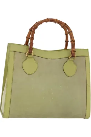Gucci Pre-owned, Kobieta, Zielony, ONE SIZE, Skóra, Pre-owned Suede handbags