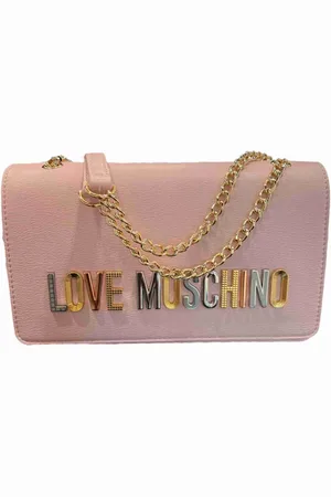 Moschino Torebki, Kobieta, Różowy, ONE SIZE, Stylowa torba na ramię z PU w szarym kolorze