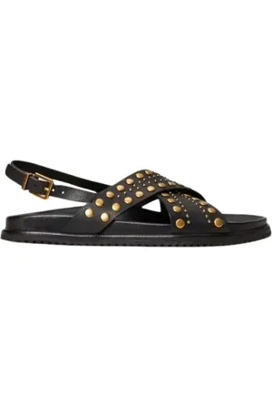 Twin-Set Buty, Kobieta, Czarny, 40 EU, Sandals with Studs