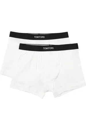 Tom Ford Bielizna, Mężczyzna, Biały, 2XL, Czarne Męskie Bokserki 2Pack