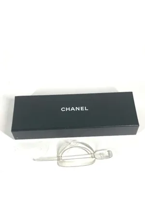 CHANEL Pre-owned, Kobieta, Beżowy, ONE SIZE, Pre-owned Plastic hair-accessories