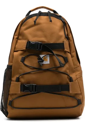 Carhartt Torebki, Mężczyzna, brązowy, ONE SIZE, Brązowy Plecak z Górnym Zamek Błyskawiczny