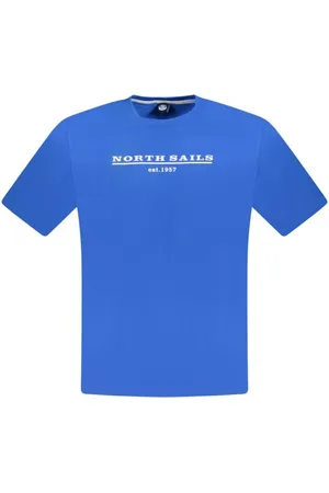 North Sails Koszulki, Mężczyzna, Niebieski, 3XL, Niebieski T-shirt z bawełny