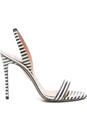 Aquazzura Buty, Kobieta, Czarny, 37 1/2 EU, Czarne Sandały dla Kobiet