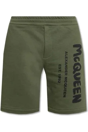 Alexander McQueen Szorty, Mężczyzna, Zielony, M, Luźne Szorty Dżinsowe dla Kobiet