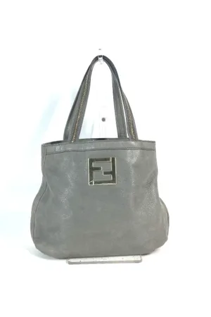 Fendi Pre-owned, Kobieta, Szary, ONE SIZE, Skóra, Pre-owned Leather fendi-bags