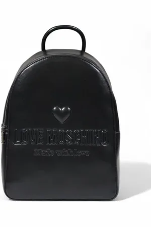 Moschino Torebki, Kobieta, Czarny, ONE SIZE, Elegancki Plecak Skórzany