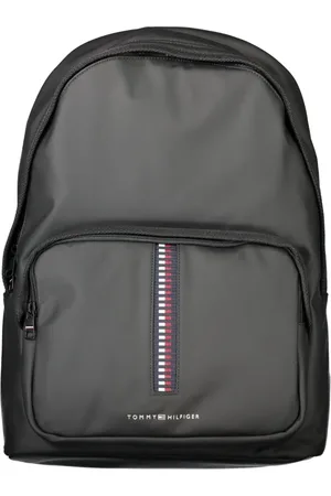 Tommy Hilfiger Torebki, Mężczyzna, Czarny, ONE SIZE, Czarny plecak męski z przegródką na laptopa
