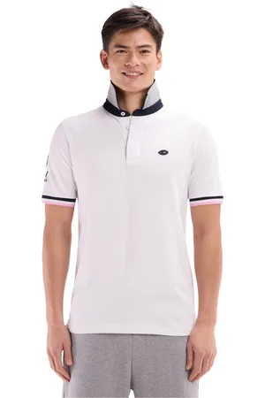Eden Park Koszulki, Mężczyzna, Biały, 2XL, Bawełna, Koszulka XV de France z białej bawełny z krótkim rękawem z haftem na plecach