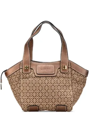 Loewe Pre-owned, Kobieta, Beżowy, ONE SIZE, Skóra, Pre-owned Canvas handbags
