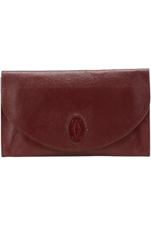 Cartier Pre-owned, Kobieta, brązowy, ONE SIZE, Skóra, Pre-owned Leather clutches