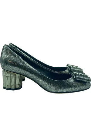 Salvatore Ferragamo Buty, Kobieta, Zielony, 36 EU, Eleganckie Buty Decollète dla Kobiet