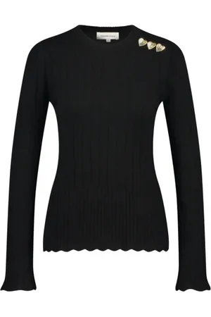 Fabienne Chapot Swetry, Kobieta, Czarny, XL, Banda Pullover